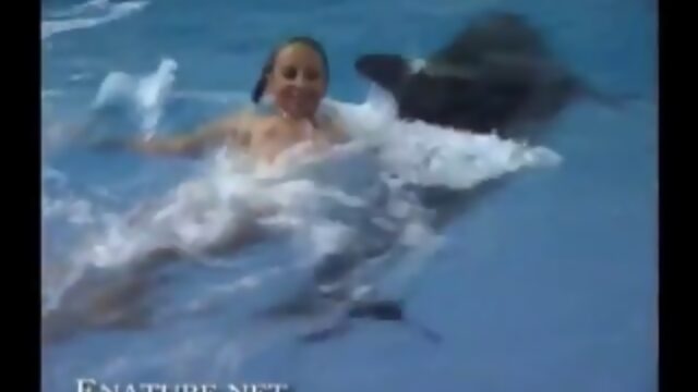 Nudist day with dolphins