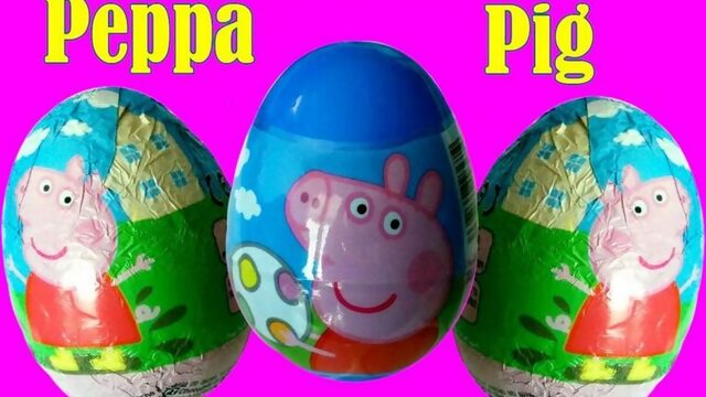 Свинка Пеппа Peppa Pig Открываем Kinder яйца Мультики про Пеппу