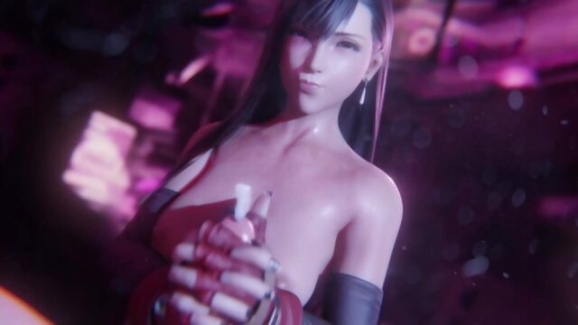 Tifa Handjob (Remastered) 48FPS 3D porn