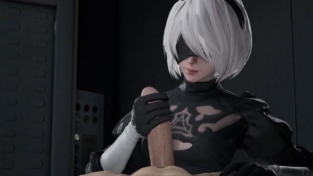 2B Handjob 2 60FPS