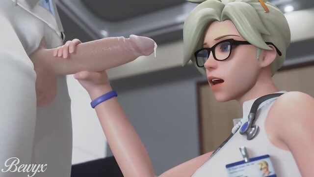 Mercy Overwatch animated bewyx blender sound