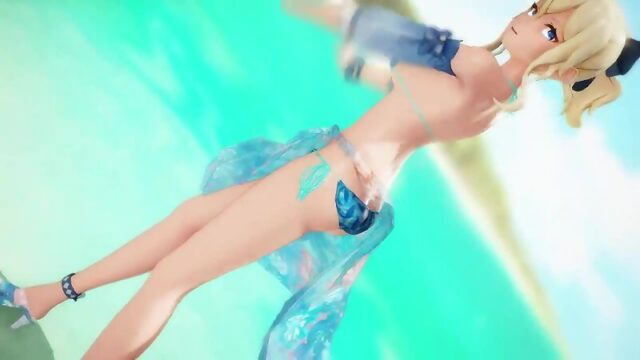 【MMD】水着ジン団長でIU(아이유)_LILAC(라일락)【原神_Genshin Impact】【紳士向け】【4K】