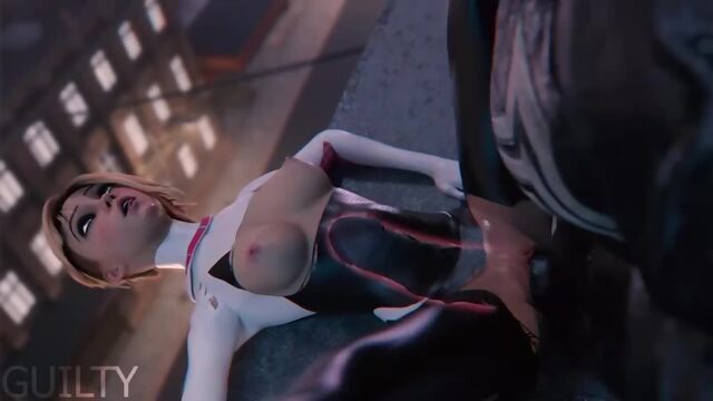 3D porn - Spider-Gwen X Venom (Marvel sex)