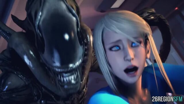 Samus Aran VS Xenomorph Sero Suit SFM MONSTER (26REGIONSFM)_26regionsfm_1080p