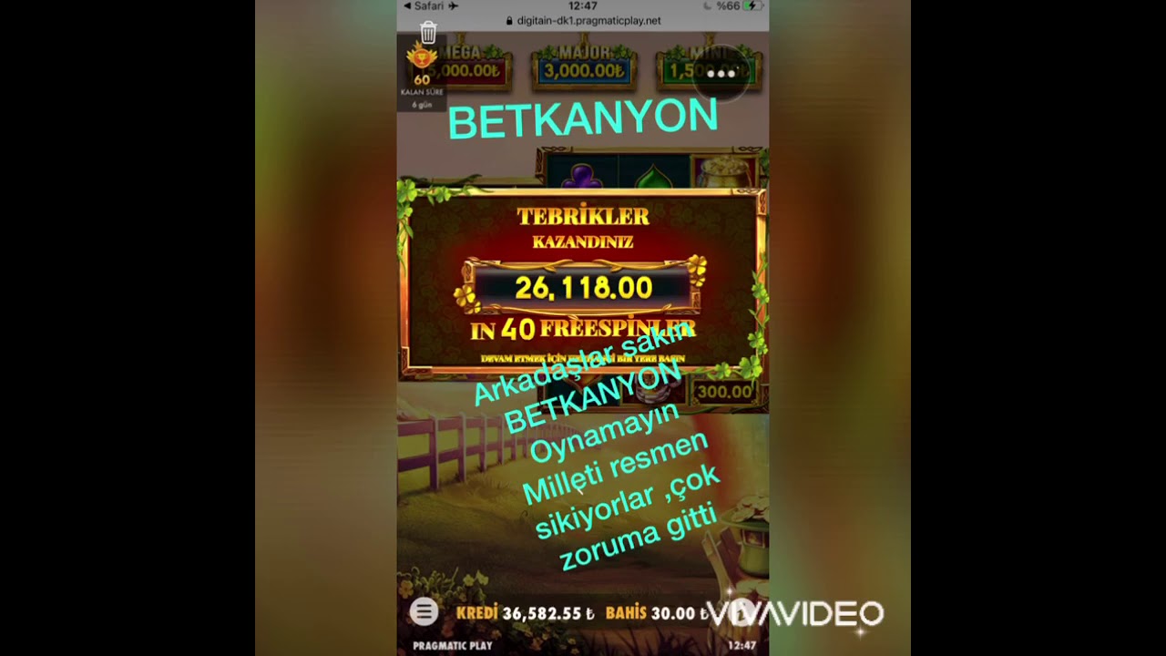 DKKAT:BET KANYON bahis sitesi hırsız  dolandırıcıdır ,para odemesi yapmıyor